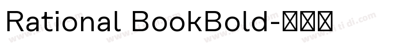 Rational BookBold字体转换